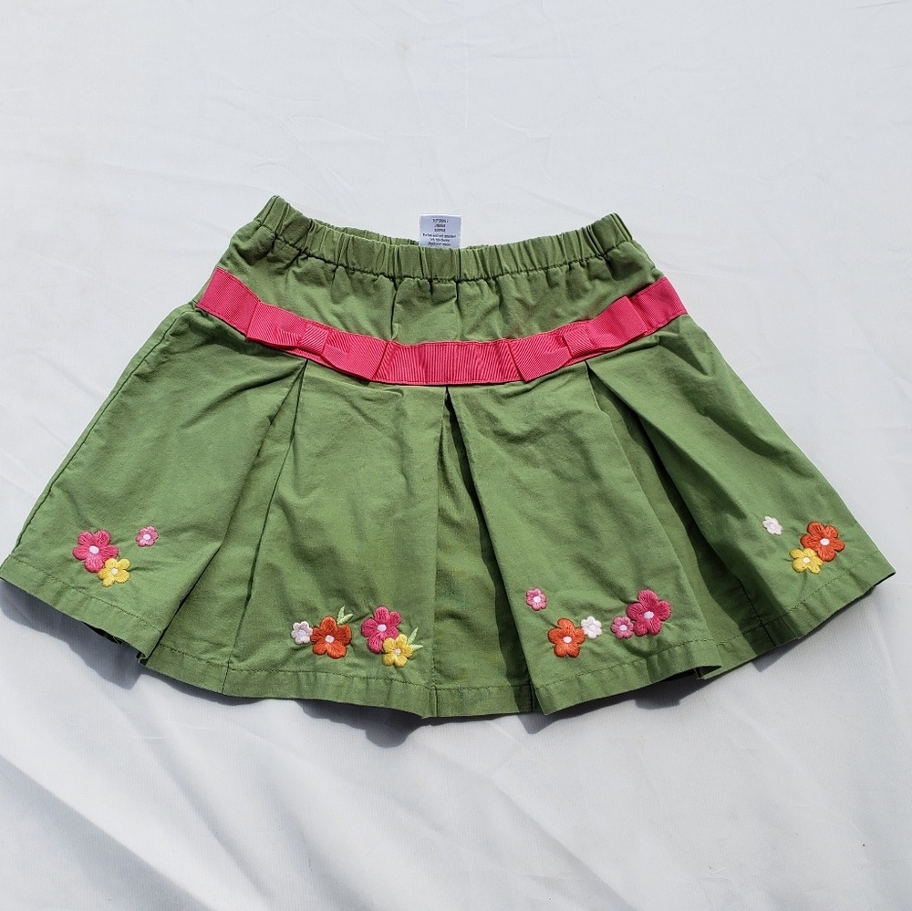 Gymboree Skirt Floral Size 4 Butterfly Blossoms